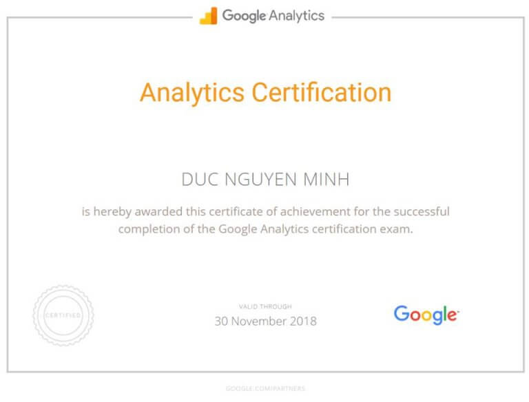 Google Analytics Individual Qualification in 1 day – not too shabby