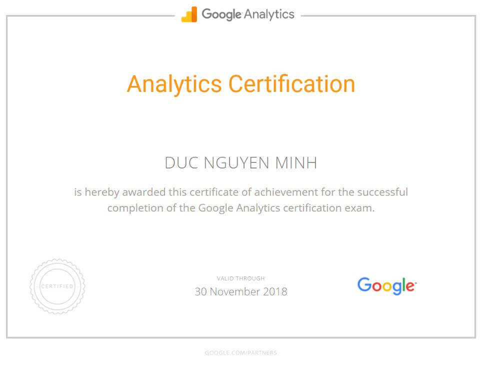 Google Analytics Individual Qualification in 1 day – not too shabby