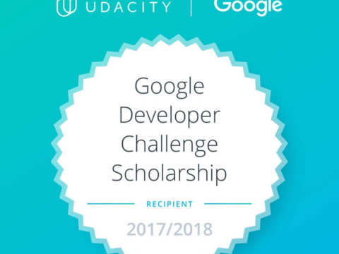 I got a Google Udacity Scholarship!